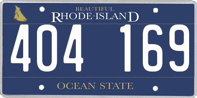 RI license plate 404169