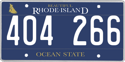 RI license plate 404266