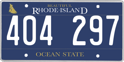 RI license plate 404297