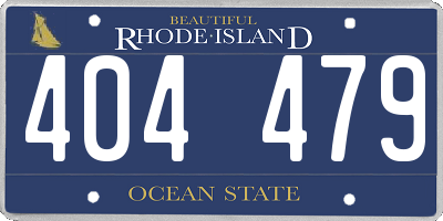 RI license plate 404479