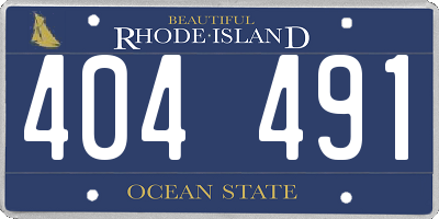 RI license plate 404491