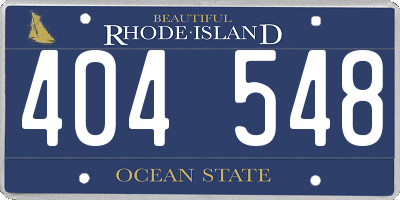 RI license plate 404548