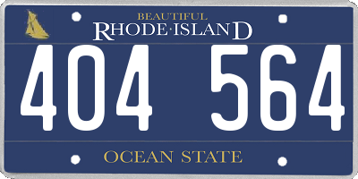 RI license plate 404564