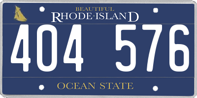 RI license plate 404576