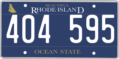 RI license plate 404595