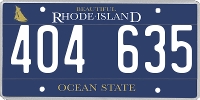 RI license plate 404635
