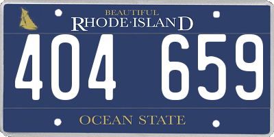 RI license plate 404659