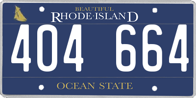 RI license plate 404664