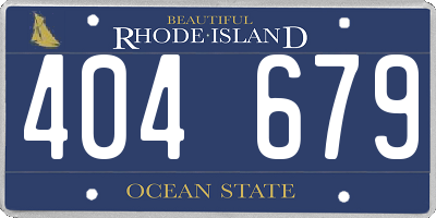 RI license plate 404679