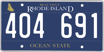 RI license plate 404691