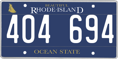 RI license plate 404694