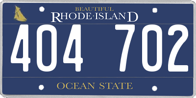 RI license plate 404702