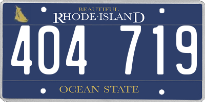 RI license plate 404719