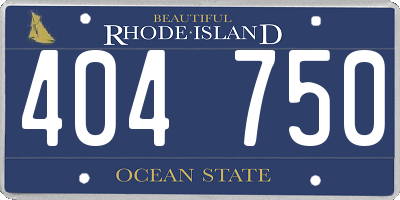 RI license plate 404750