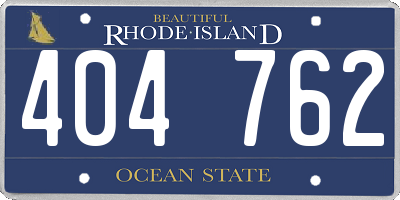 RI license plate 404762