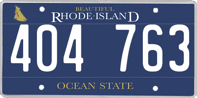 RI license plate 404763