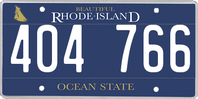 RI license plate 404766