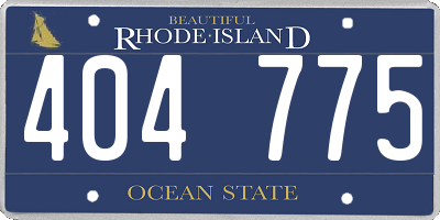 RI license plate 404775