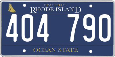 RI license plate 404790