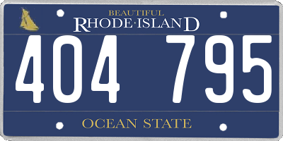 RI license plate 404795