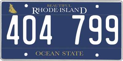 RI license plate 404799