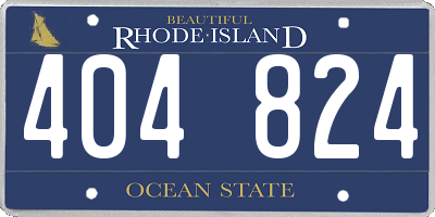 RI license plate 404824