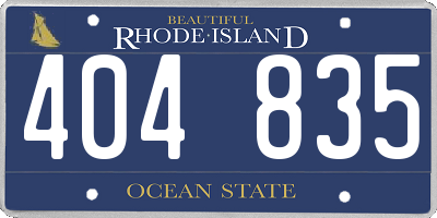 RI license plate 404835