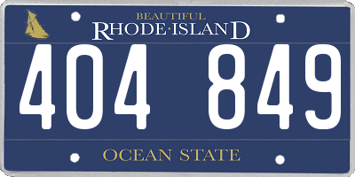 RI license plate 404849