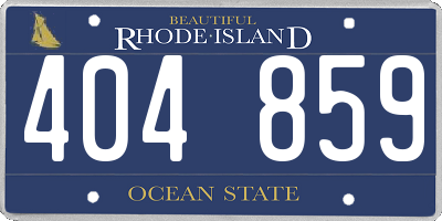 RI license plate 404859