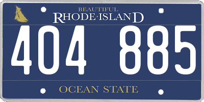 RI license plate 404885