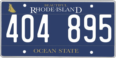 RI license plate 404895