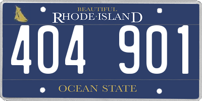 RI license plate 404901