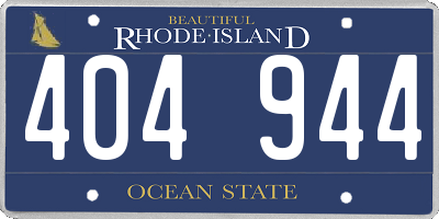 RI license plate 404944