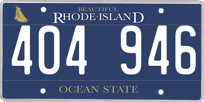 RI license plate 404946