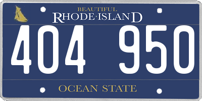 RI license plate 404950