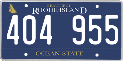 RI license plate 404955