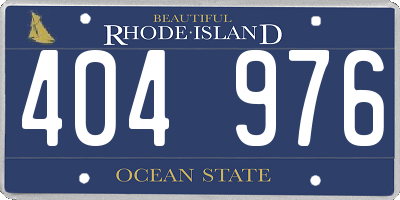 RI license plate 404976