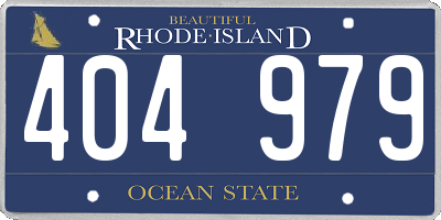 RI license plate 404979