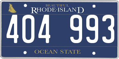 RI license plate 404993