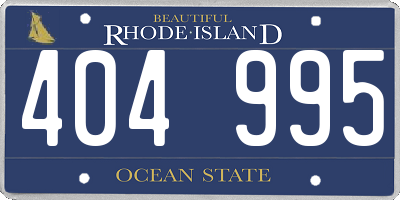 RI license plate 404995