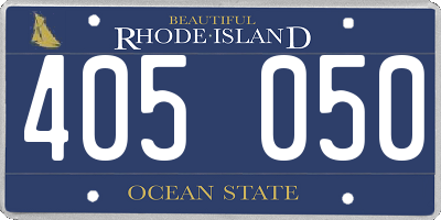 RI license plate 405050