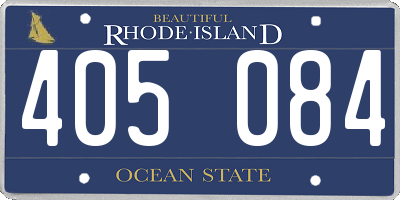 RI license plate 405084