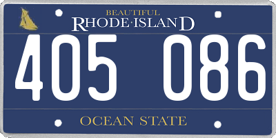 RI license plate 405086