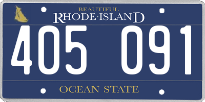 RI license plate 405091