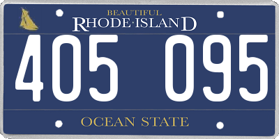 RI license plate 405095