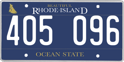 RI license plate 405096