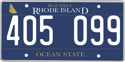 RI license plate 405099