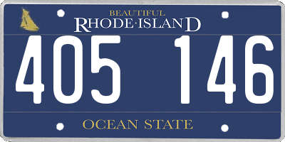 RI license plate 405146