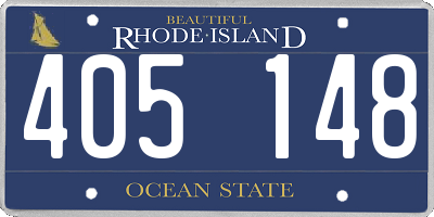 RI license plate 405148