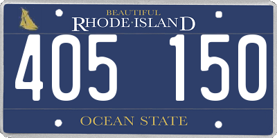 RI license plate 405150